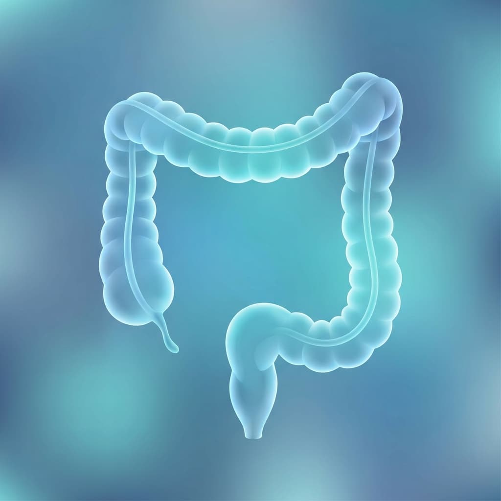 Ilustración médica del colon